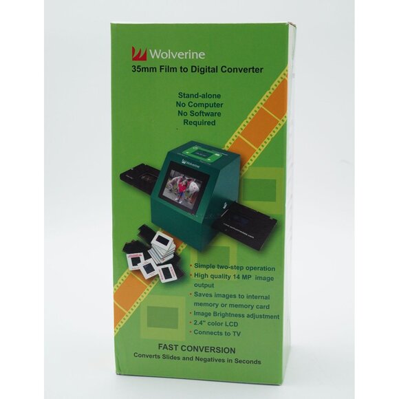 Wolverine 35mm Stand-Alone Film to Digital Converter 14MP Output 2.4" Color LCD - Picture 1 of 5